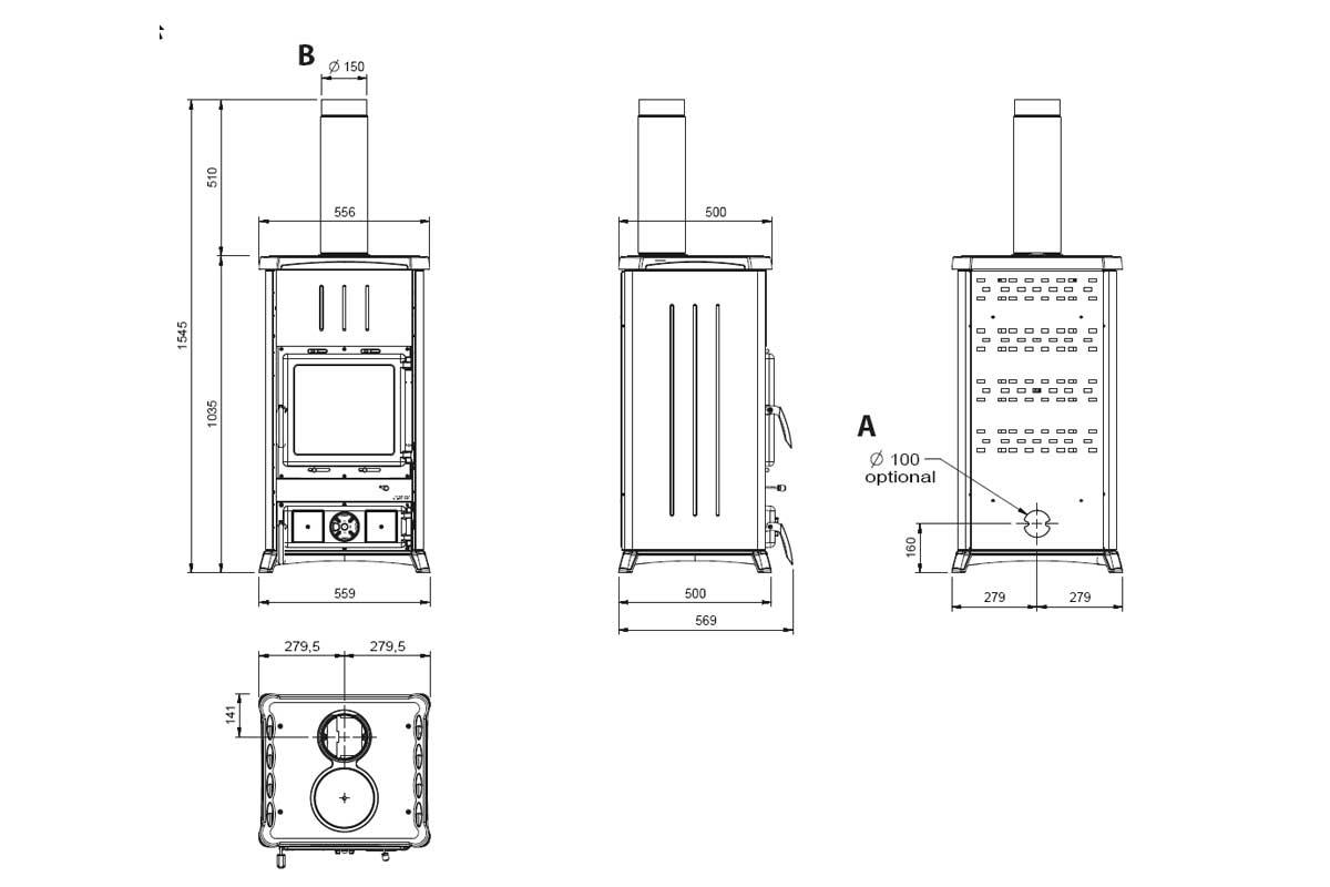 Kaminofen Concita Steel von La Nordica